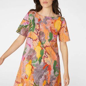 Gorman Iris Veins Floral Mini Swing Dress